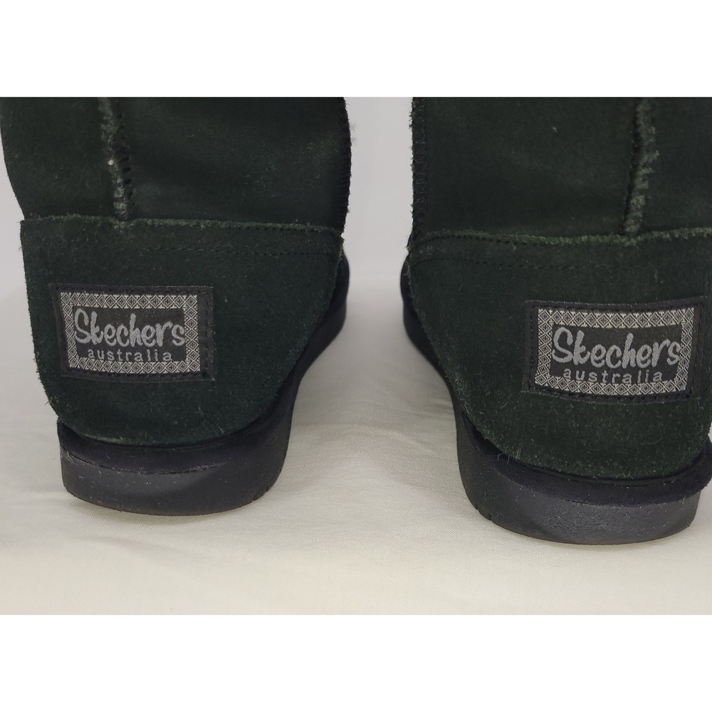 Skechers Australia Shelby Blk Suede Rhinestone Mid-Calf Winter/Snow Boots ~ 2014 - Picture 6 of 11